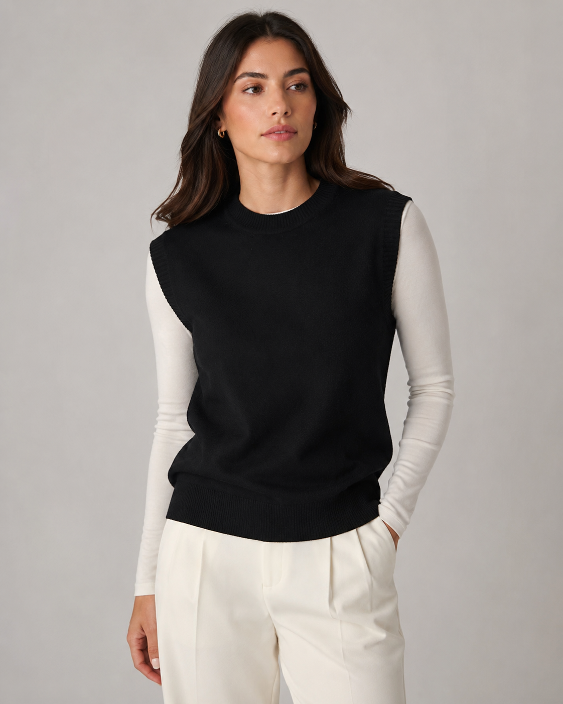 Chaleco Sweater Clásico Negro